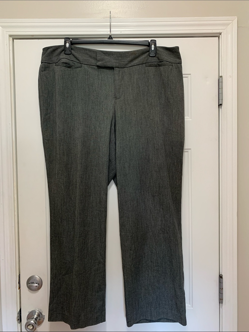 3/$15 Christopher & Banks Straight-Leg Gray Dress Pants Size 20W